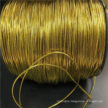 Ribbon Cord Gold Elastic Thread of Polyester and Cotton and Nylon